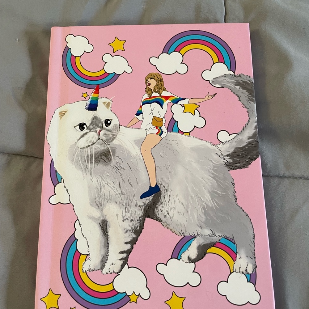 Taylor Swift-inspired Pink Cat Notebook